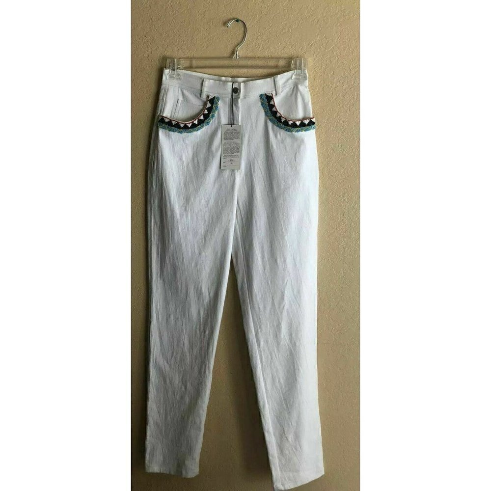 Christine Phillipe White Denim Sherre's  Jeans 8